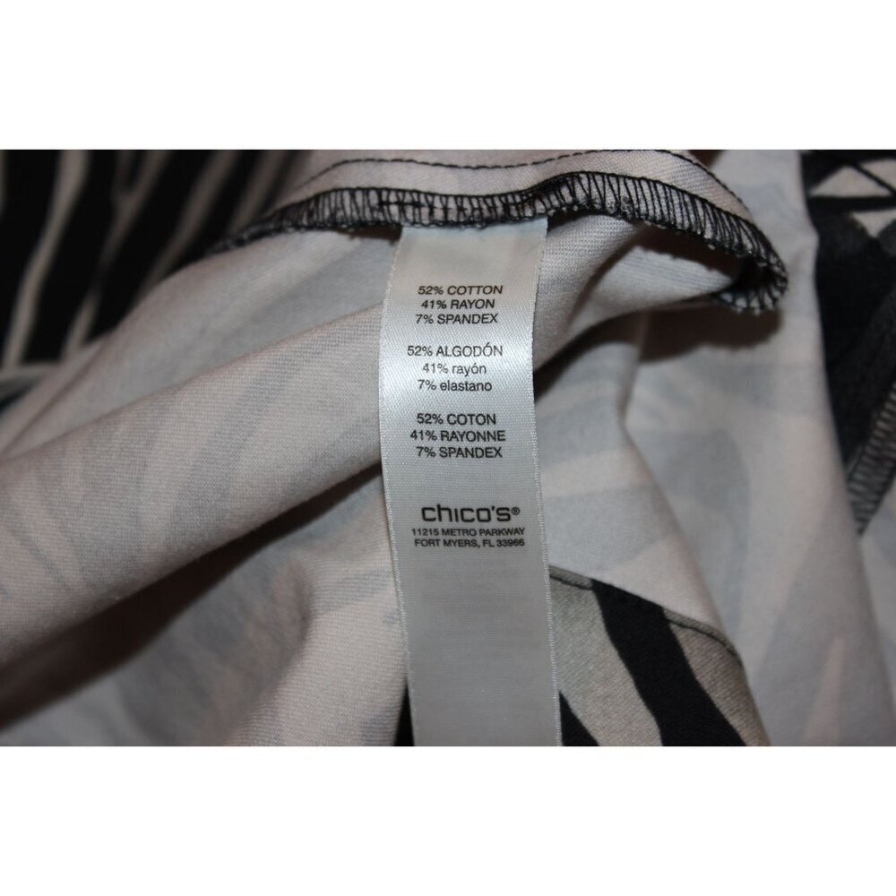 Chicos Zebra Print Button-Up Jacket Size 3x Women… - image 8